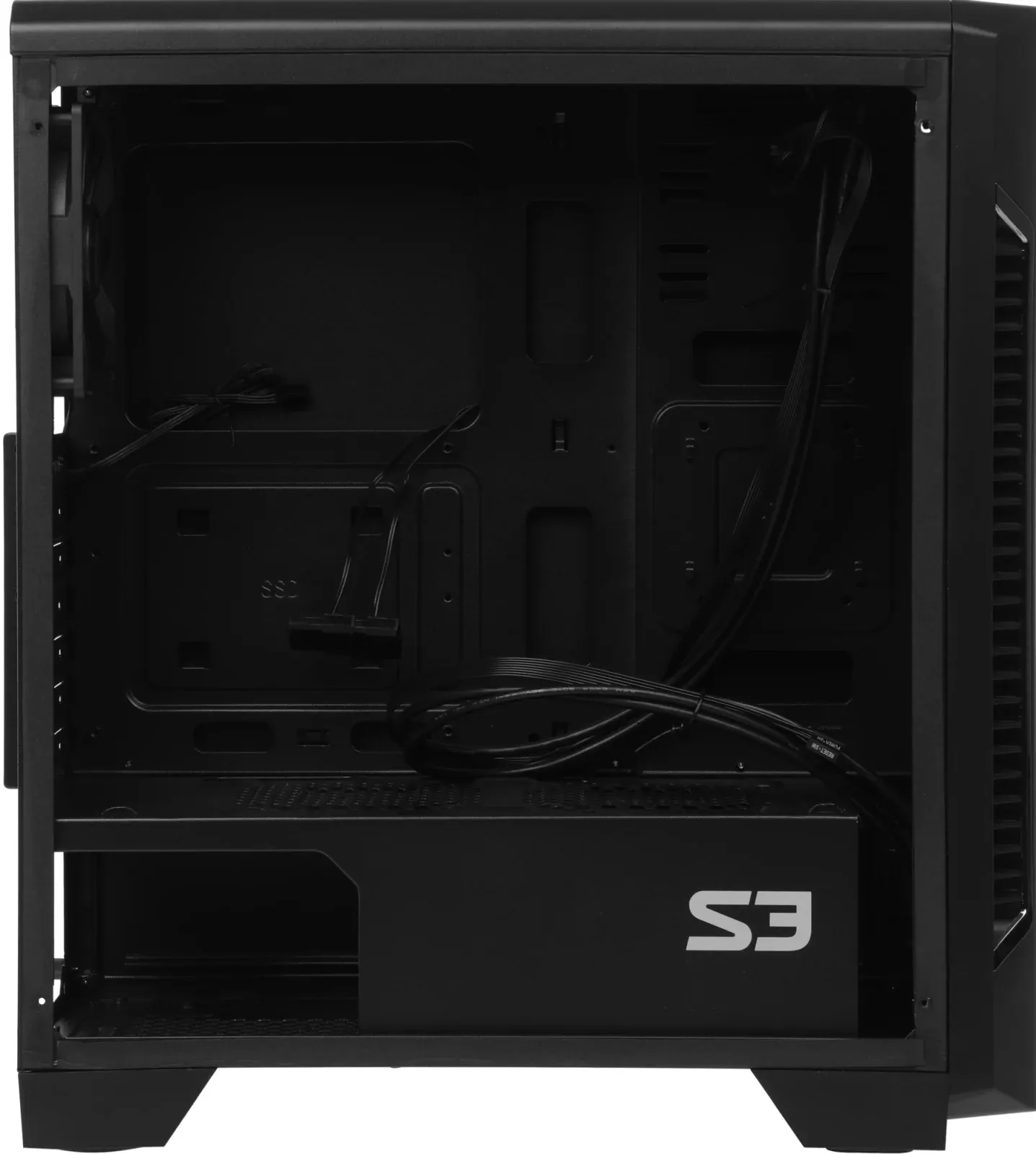 Корпус Zalman S3 TG черный без БП ATX 5x120mm 2xUSB2.0 1xUSB3.0 audio bott PSU - фото 6