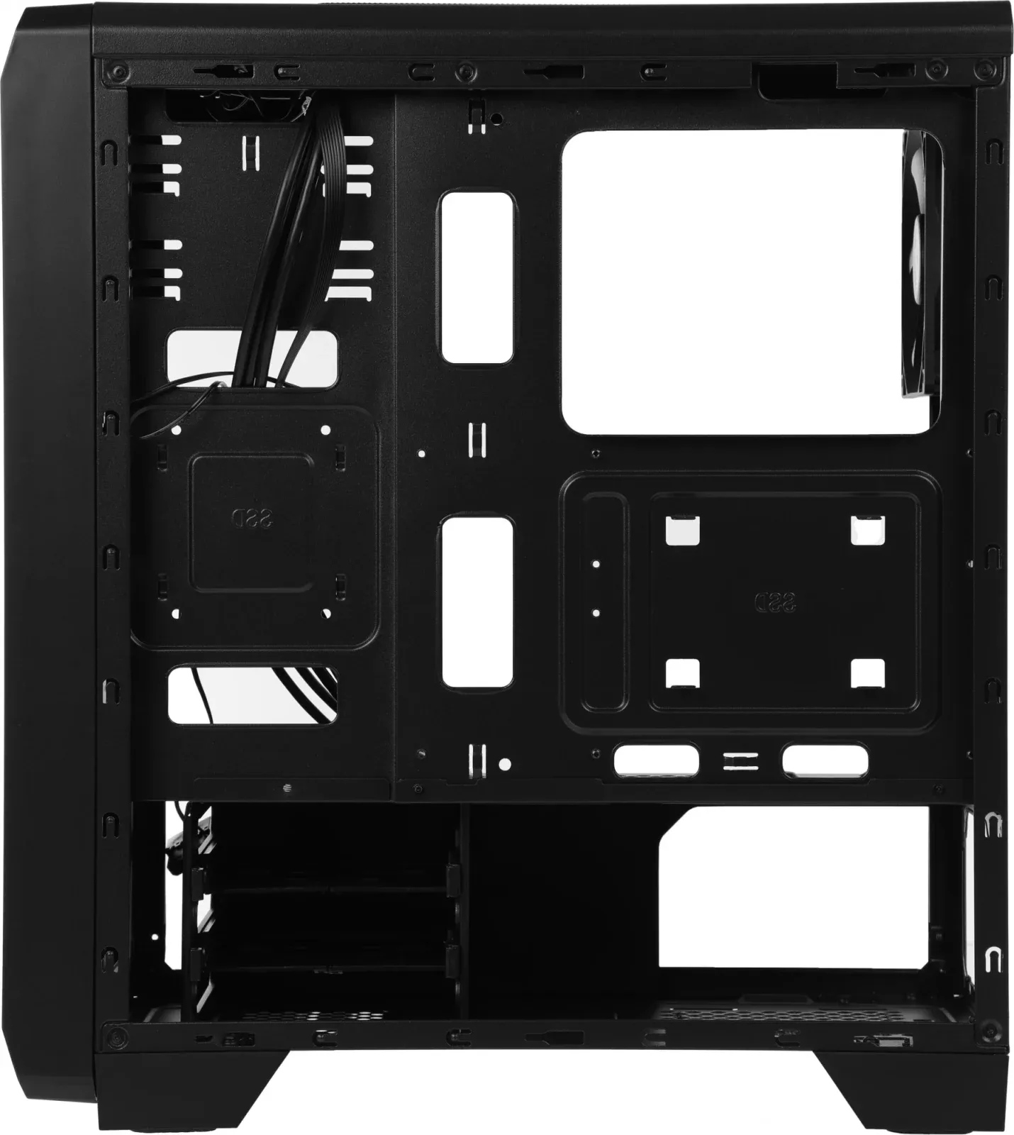 Корпус Zalman S2 TG черный без БП ATX 4x120mm 2xUSB2.0 1xUSB3.0 audio bott PSU - фото 3