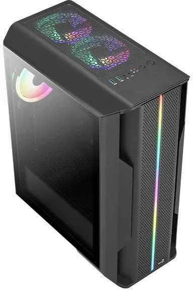 Корпус Aerocool Splinter Duo-G-BK-v1 черный без БП ATX 5x120mm 2x140mm 2xUSB3.0 audio bott PSU - фото 6