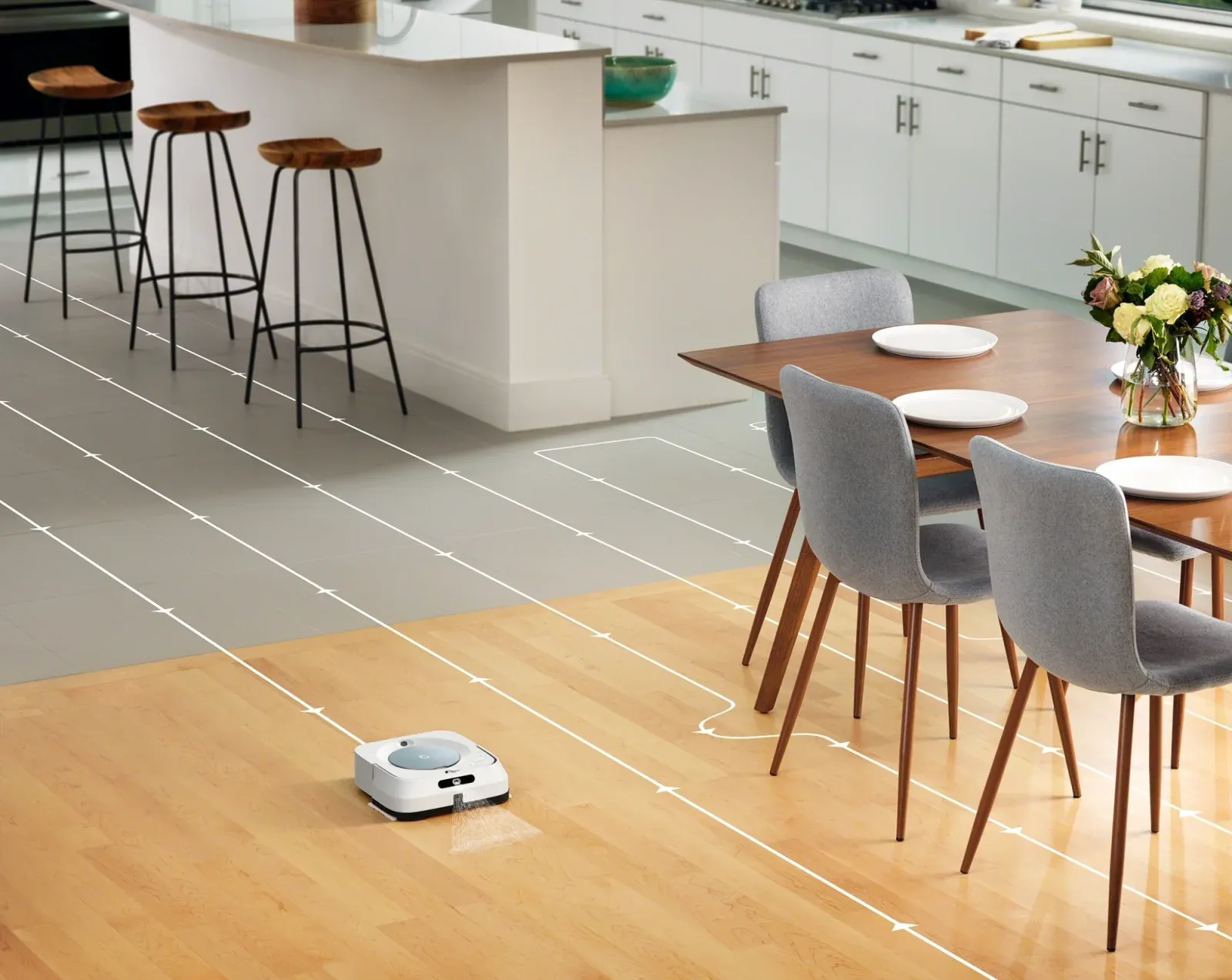 Пылесос-робот Irobot Braava Jet m6 50Вт белый - фото 8