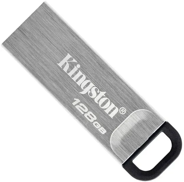 Флеш Диск Kingston 128GB DataTraveler Kyson DTKN/128GB USB3.2 серебристый/черный, 128 ГБ - фото 7