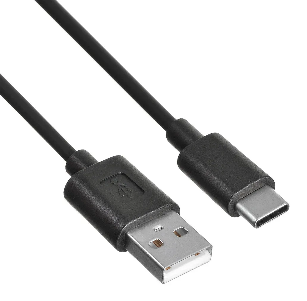 Кабель Buro USB-TC-0.8B2A USB m-USB Type-C m 0.8м черный - фото 1