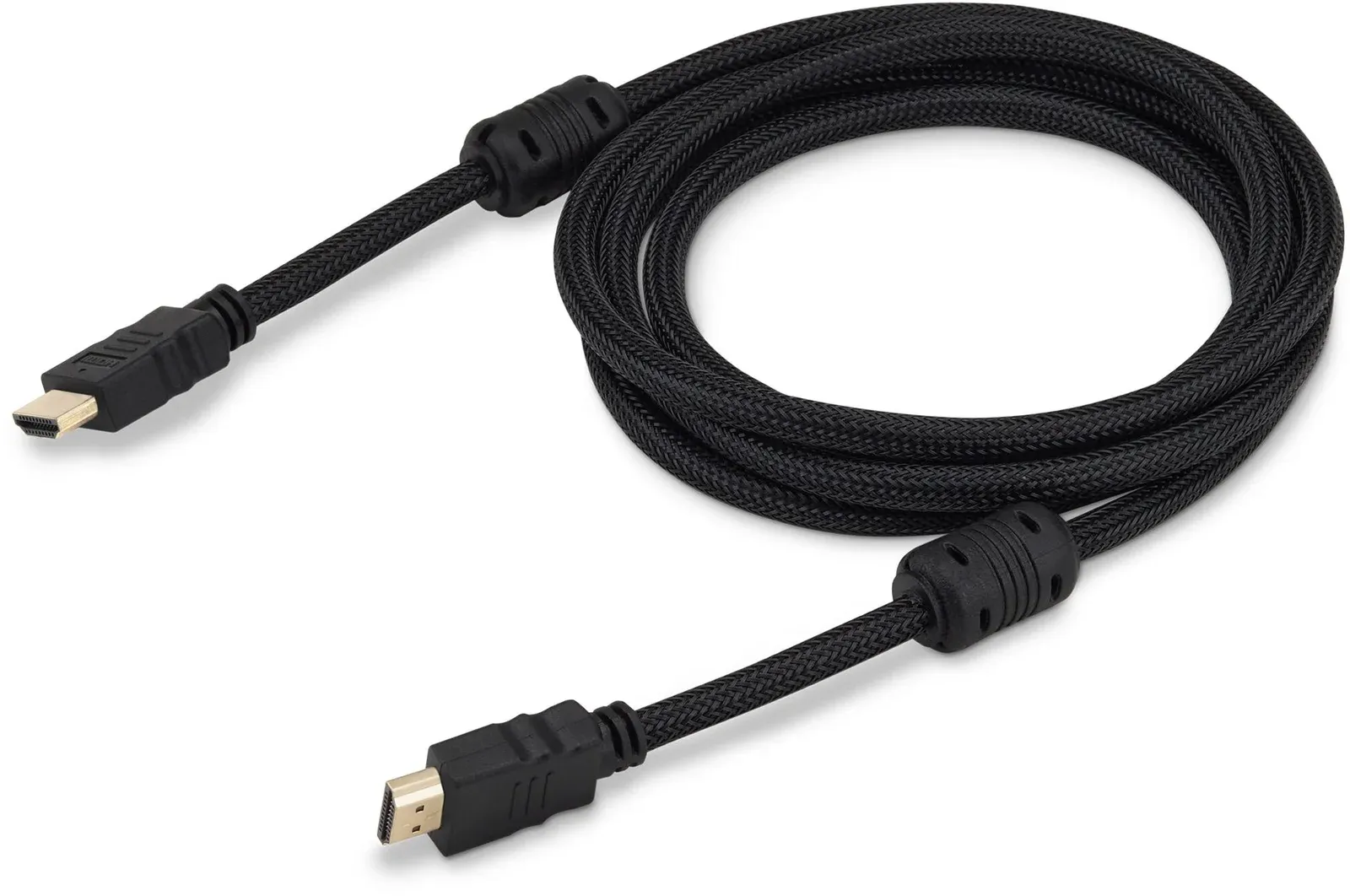 Кабель аудио-видео Buro HDMI m/HDMI m 1м. феррит.кольца позолоч.конт. черный HDMI-V1.4-1MC - фото 5