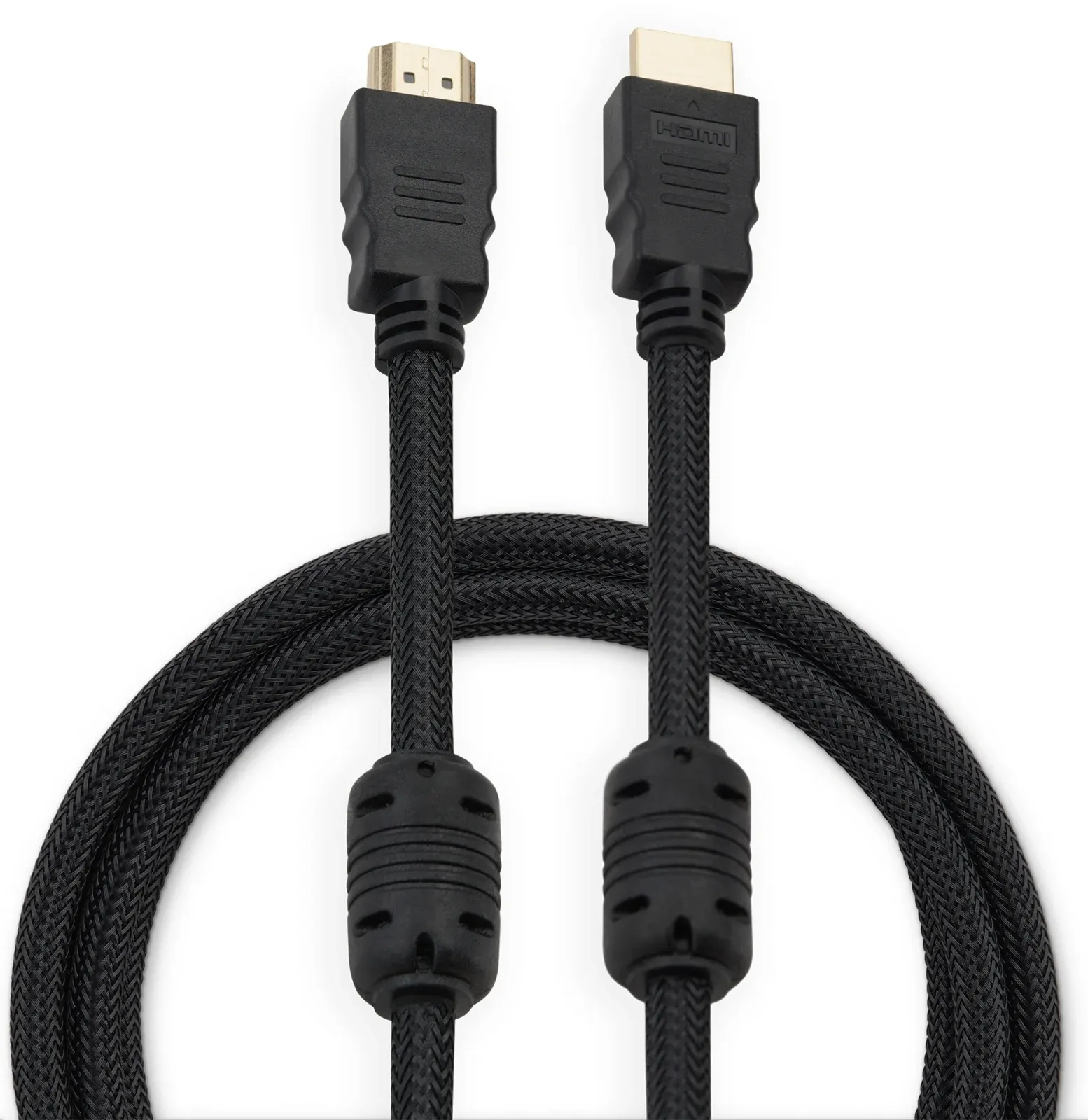 Кабель аудио-видео Buro HDMI m/HDMI m 2м. феррит.кольца позолоч.конт. черный HDMI-V1.4-2MC - фото 3