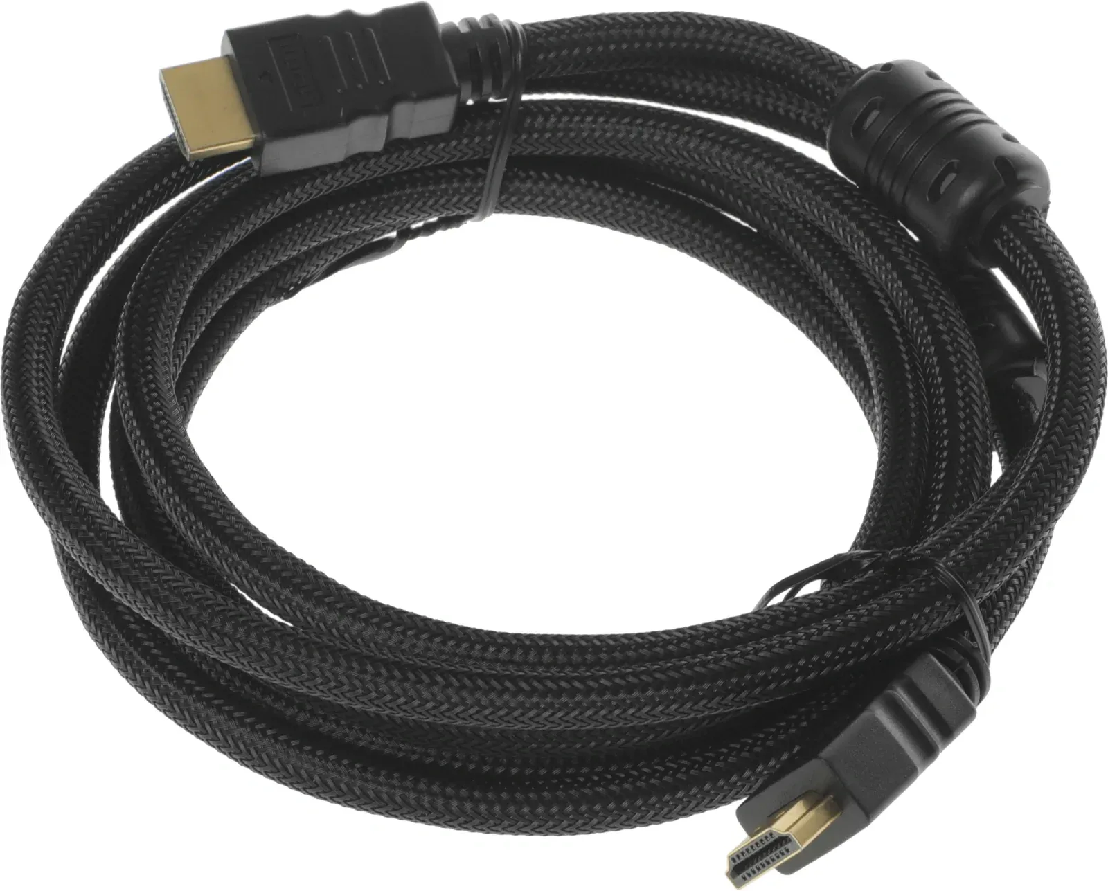Кабель аудио-видео Buro HDMI m/HDMI m 2м. феррит.кольца позолоч.конт. черный HDMI-V1.4-2MC - фото 6