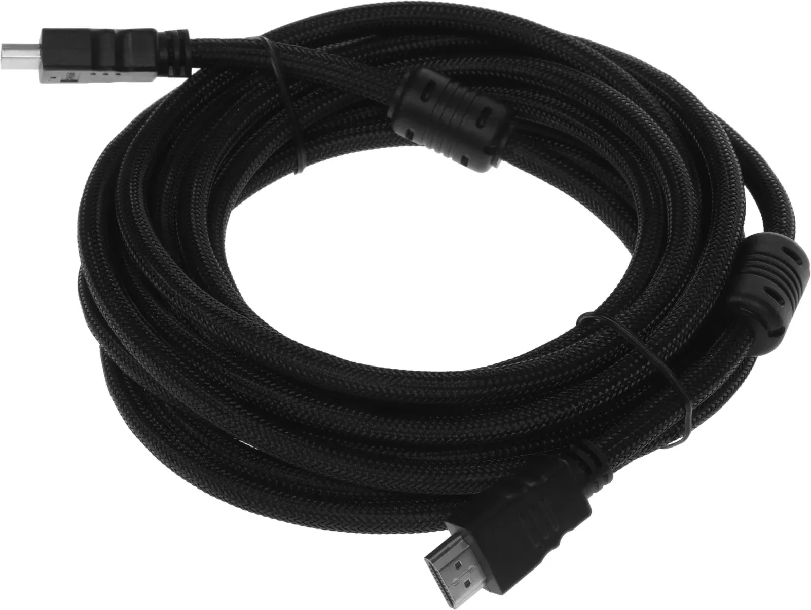 Кабель аудио-видео Buro HDMI m/HDMI m 5м. феррит.кольца позолоч.конт. черный HDMI-V1.4-5MC - фото 4
