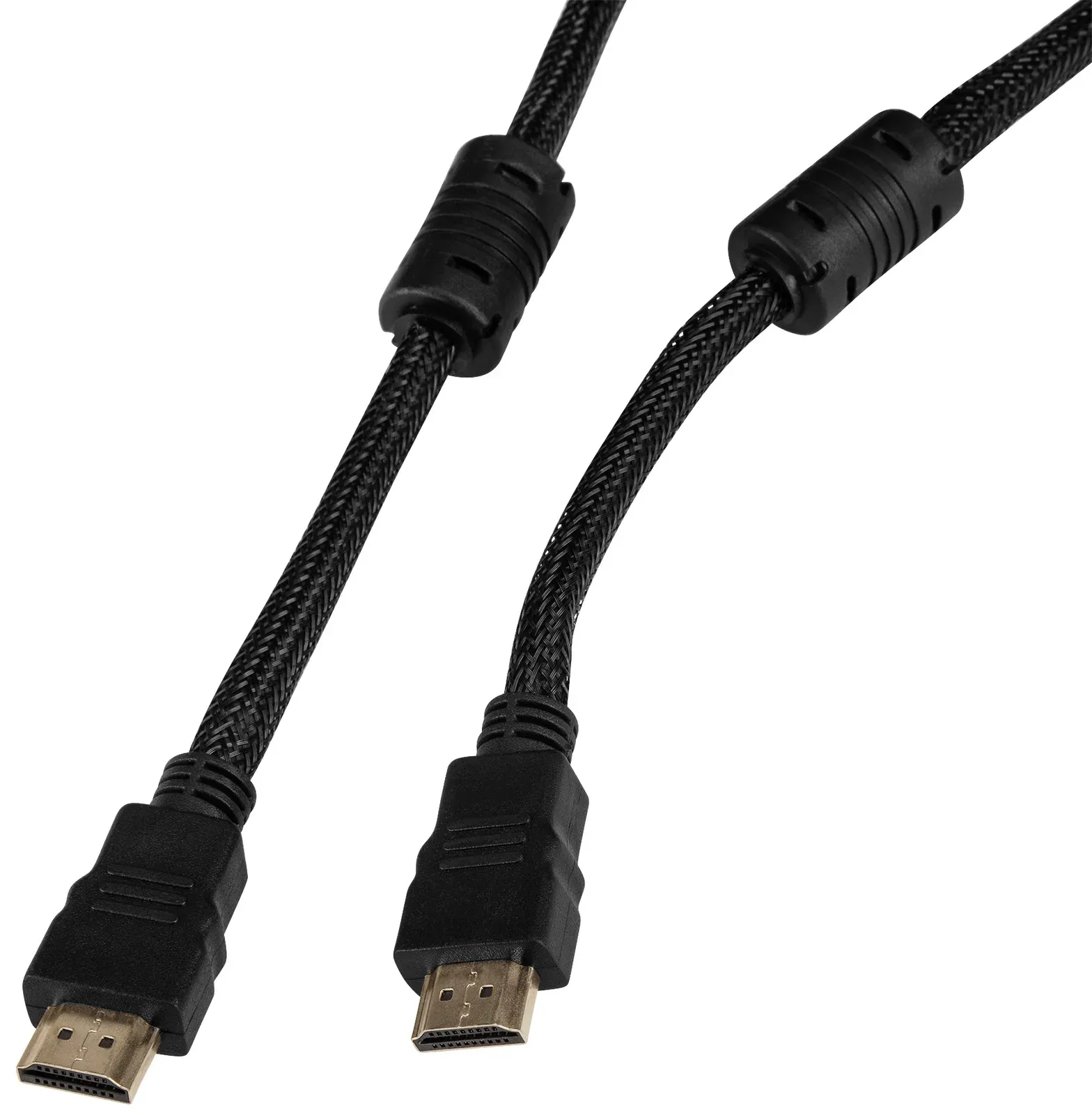 Кабель аудио-видео Buro HDMI m/HDMI m 10м. феррит.кольца позолоч.конт. черный HDMI-V1.4-10MC - фото 2