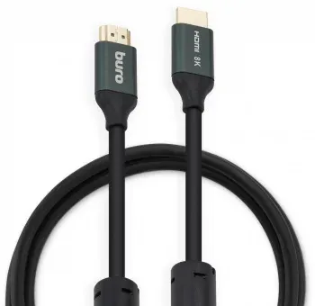 Кабель аудио-видео Buro HDMI m/HDMI m 2м. феррит.кольца позолоч.конт. черный BHP-HDMI-2.1-2G - фото 6