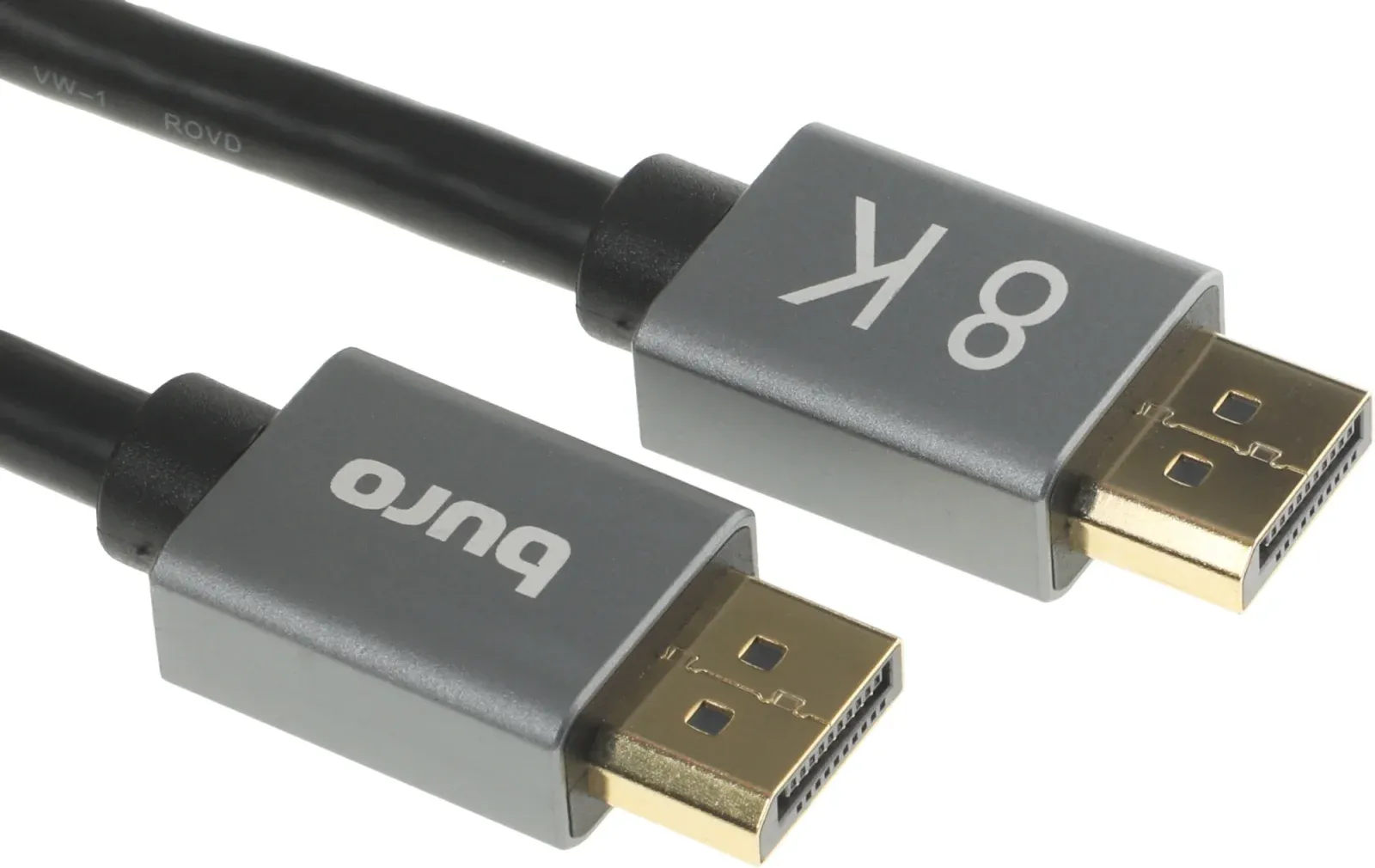 Кабель аудио-видео Buro V1.4 DisplayPort m/DisplayPort m 1.5м. позолоч.конт. черный BHP-DPP-1.4-1.5G - фото 5