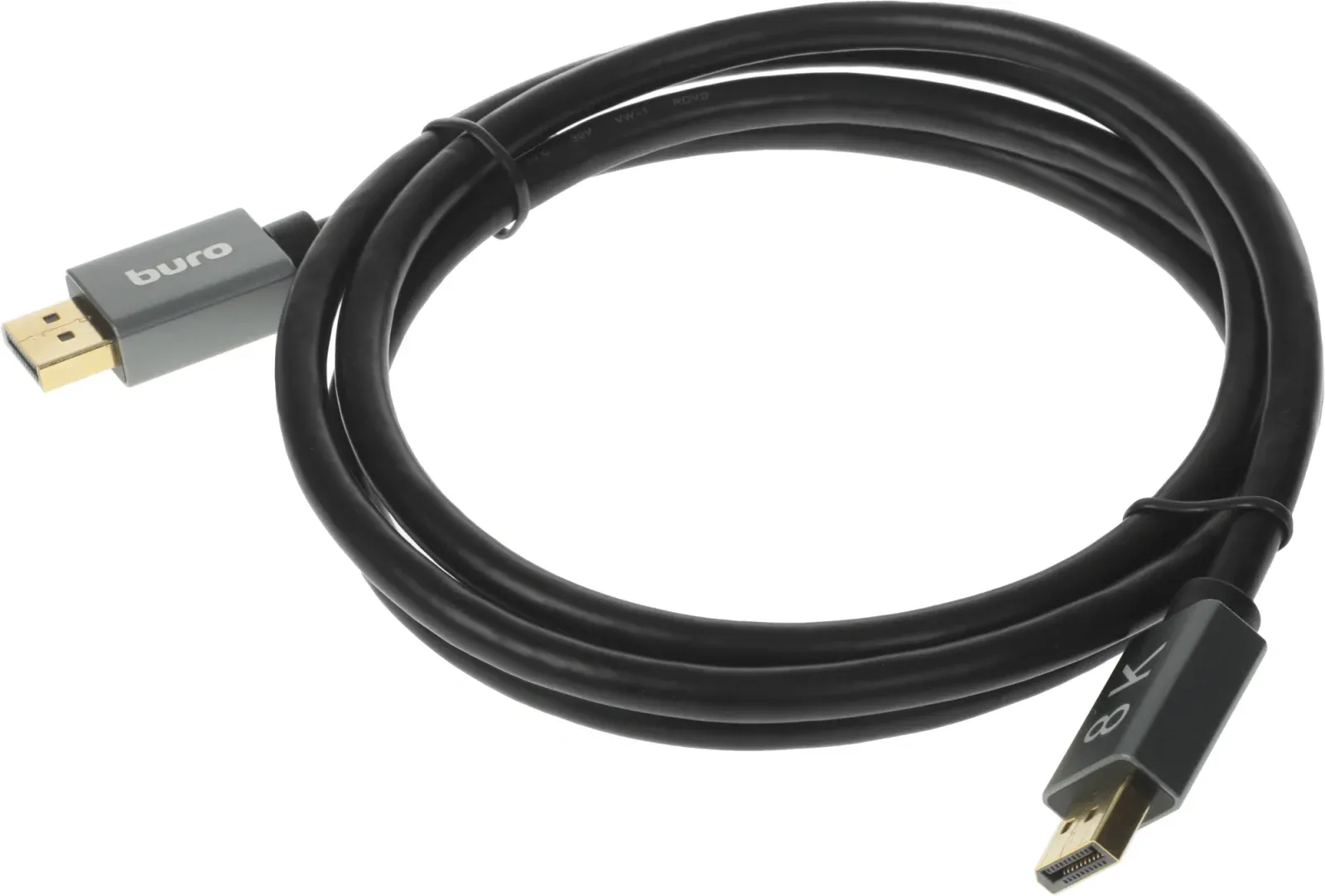 Кабель аудио-видео Buro V1.4 DisplayPort m/DisplayPort m 1.5м. позолоч.конт. черный BHP-DPP-1.4-1.5G - фото 7