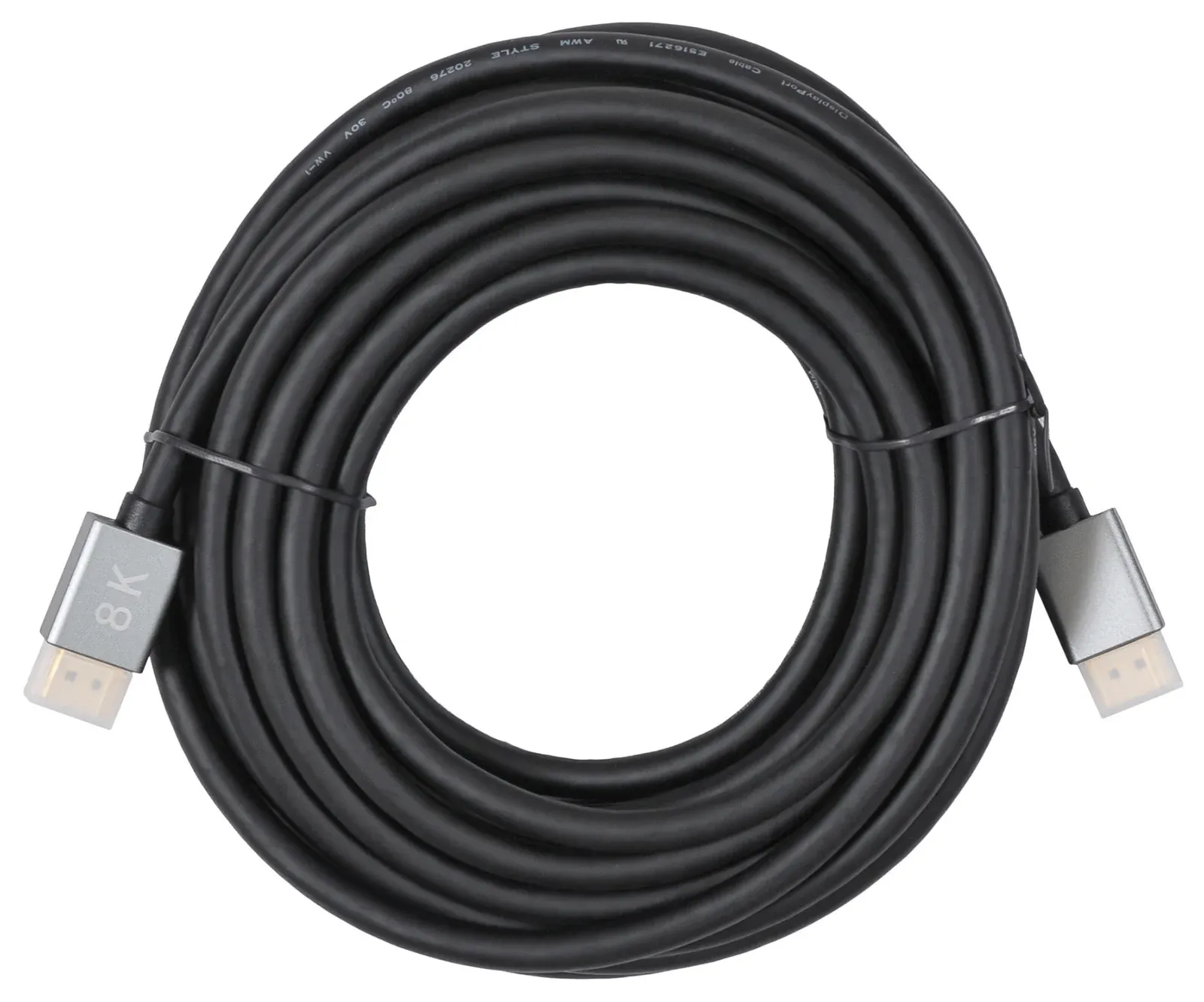 Кабель аудио-видео Buro V1.4 DisplayPort m/DisplayPort m 10м. позолоч.конт. черный BHP-DPP-1.4-10G - фото 2
