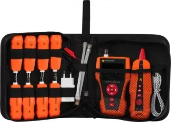Тестер кабельный Lanmaster LAN-PRO-L/TPK-POE-8R оранжевый/черный - фото 8