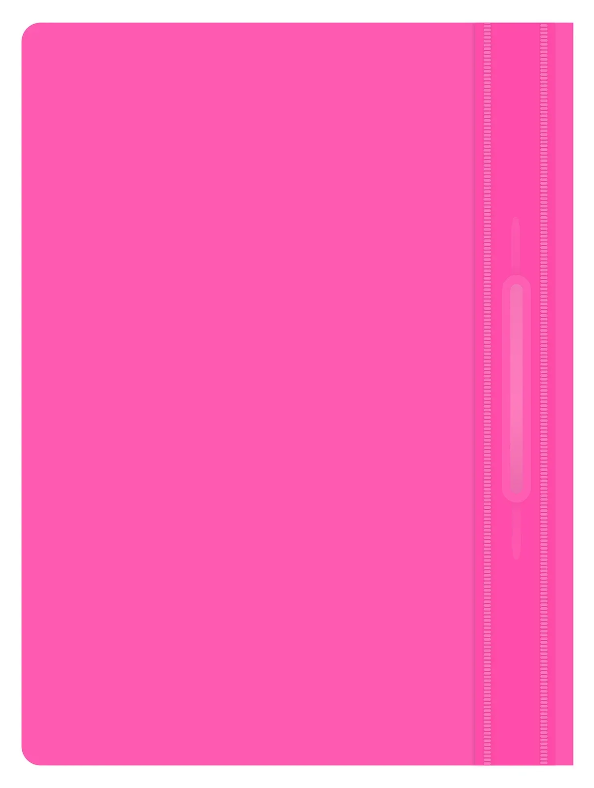 Папка-скоросшиватель Бюрократ Double Neon-PSLDNE/PINK A4 прозрач.верх.лист пластик розовый 0.14/0.18 - фото 2