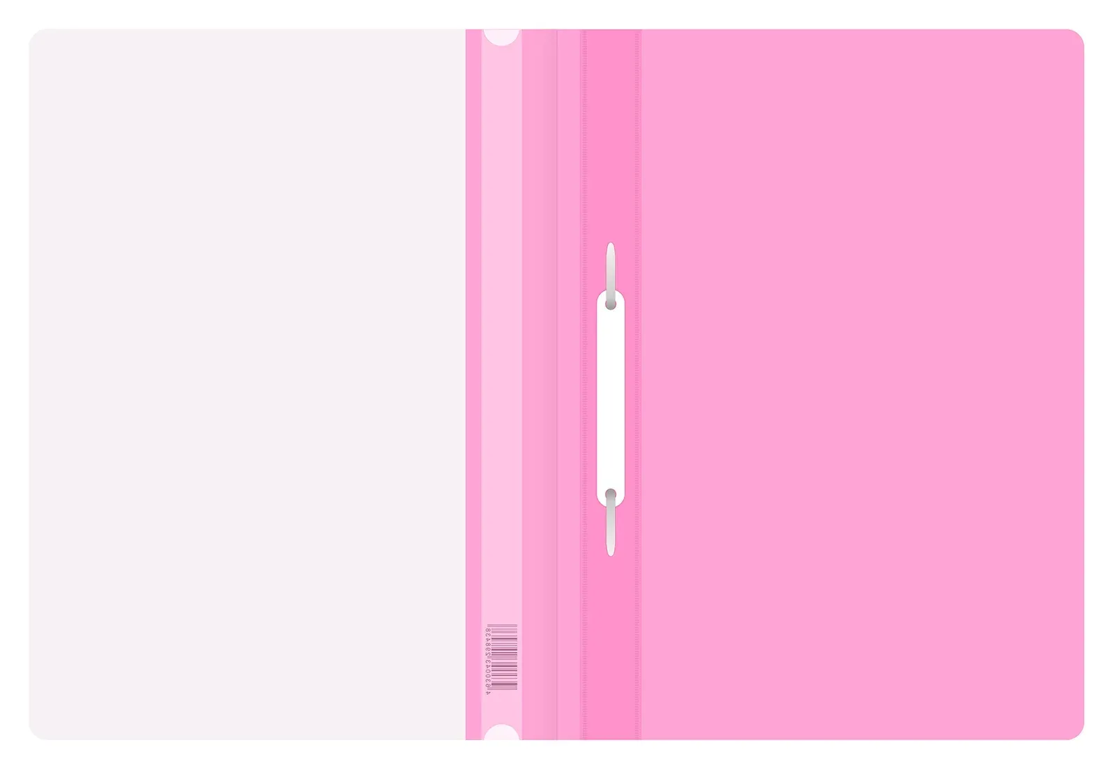 Папка-скоросшиватель Бюрократ Double Neon-PSLDNE/PINK A4 прозрач.верх.лист пластик розовый 0.14/0.18 - фото 5