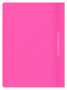 Папка-скоросшиватель Бюрократ Double Neon-PSLDNE/PINK A4 прозрач.верх.лист пластик розовый 0.14/0.18 - фото 8