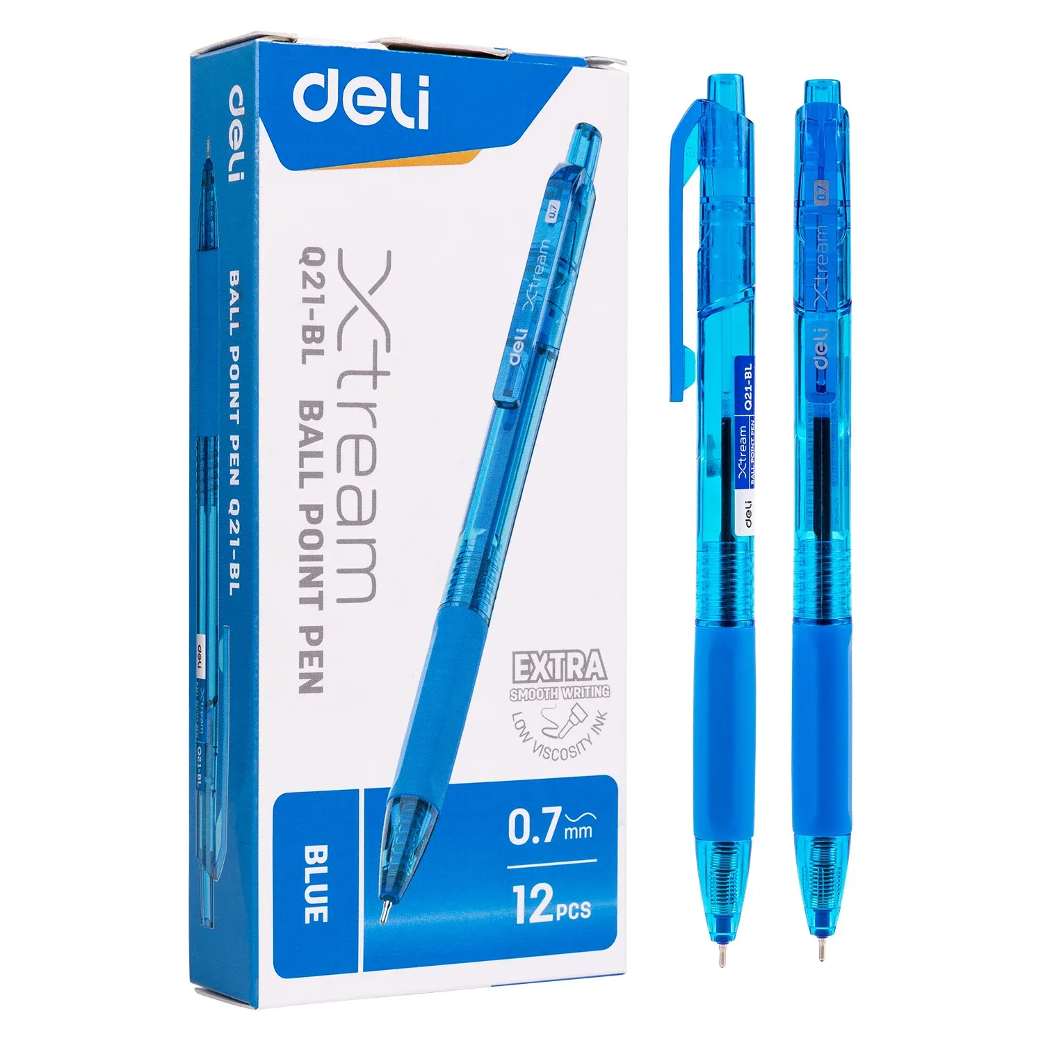 Шариковые ручки DELI EQ21-BL - фото 1