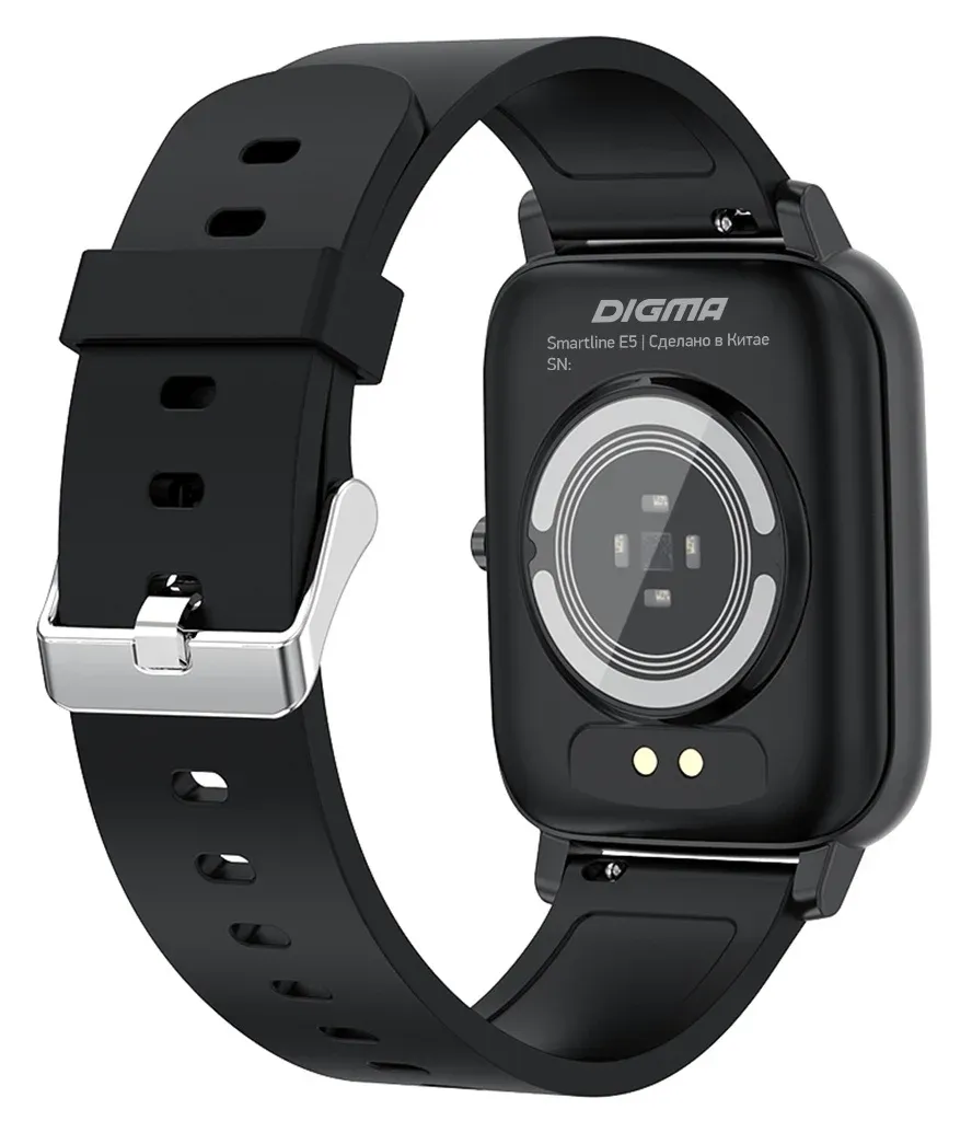 Смарт-часы Digma Smartline E5 1.69 TFT корп.черный рем.черный E5B - фото 5