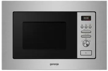 Микроволновая печь Gorenje BM201AM1X 20л. 800Вт нержавеющая сталь/черный встраиваемая, 20 л - фото 2