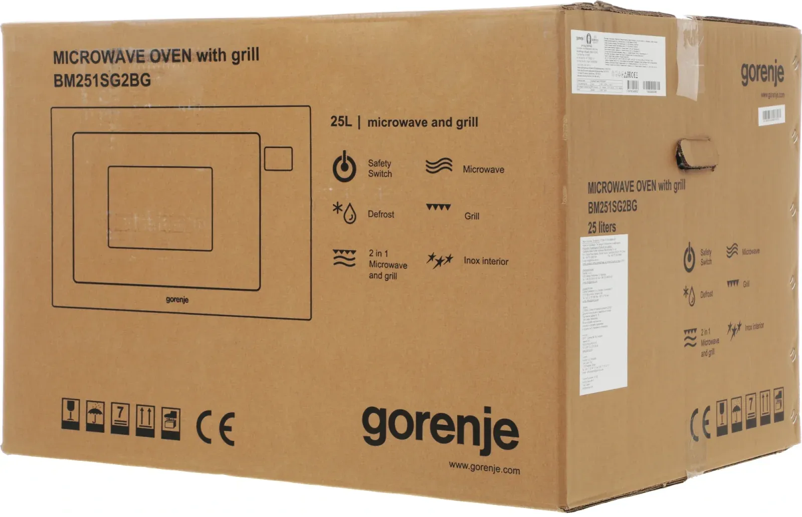 Микроволновая печь Gorenje BM251SG2BG 25л. 900Вт черный встраиваемая, 25 л - фото 7