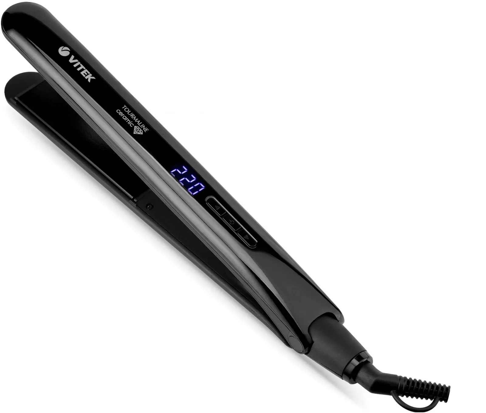 Выпрямитель Vitek 8286-VT-01 42Вт черный макс.темп.:220С покрытие:керамико-турмалиновое - фото 3