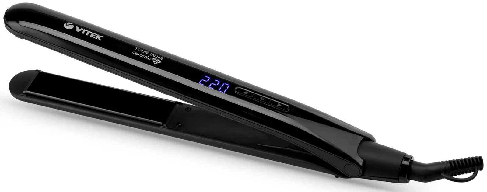 Выпрямитель Vitek 8286-VT-01 42Вт черный макс.темп.:220С покрытие:керамико-турмалиновое - фото 4