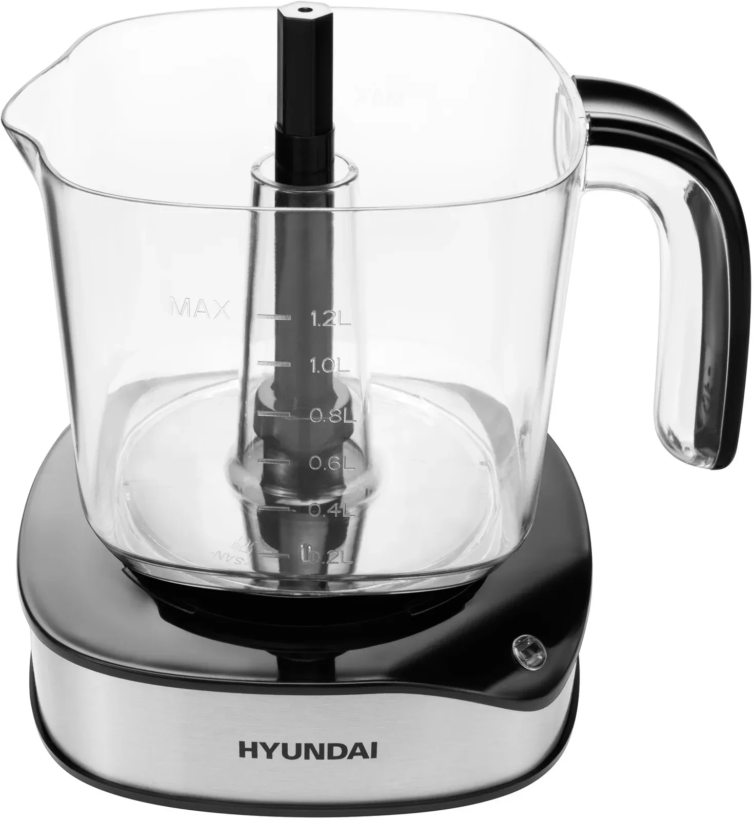 Соковыжималка цитрусовая Hyundai HY-JC4123 30Вт рез.сок.:1200мл. черный/нержавеющая сталь - фото 4