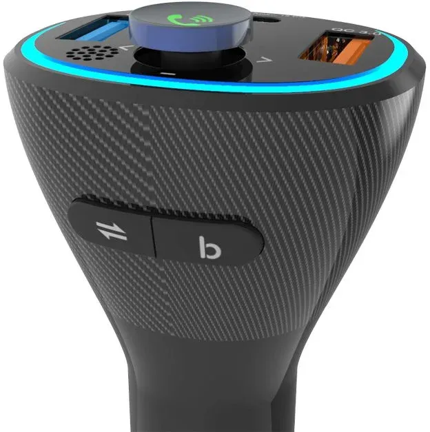 Автомобильный FM-модулятор Ritmix FMT-B300 черный BT USB 80000849 - фото 2