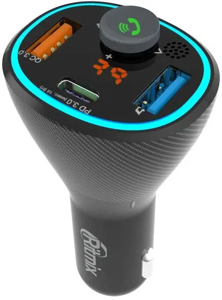 Автомобильный FM-модулятор Ritmix FMT-B300 черный BT USB 80000849 - фото 5