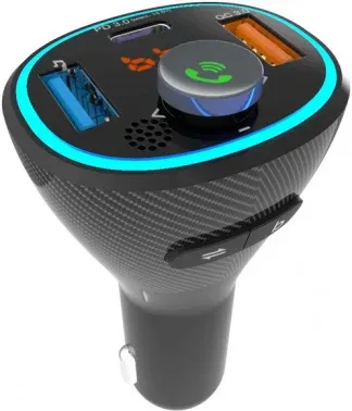 Автомобильный FM-модулятор Ritmix FMT-B300 черный BT USB 80000849 - фото 8