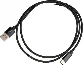 Кабель USB m-USB Type-C m 1м черный - фото 6