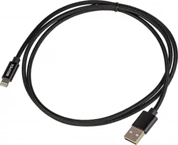 Кабель USB m-Lightning m 1м черный - фото 6