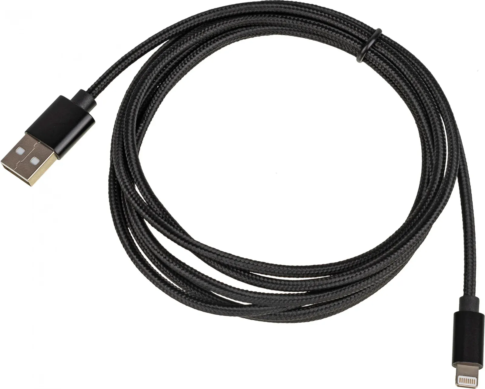 Кабель USB m-Lightning m 2м черный - фото 3