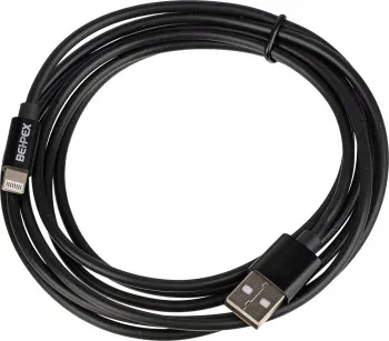 Кабель USB m-Lightning m 2м черный - фото 5