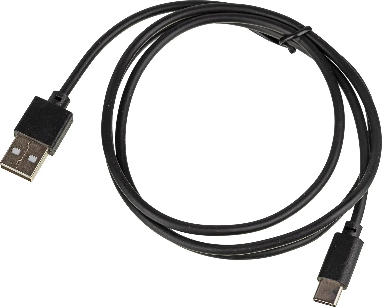 Кабель USB m-USB Type-C m 1м черный - фото 3
