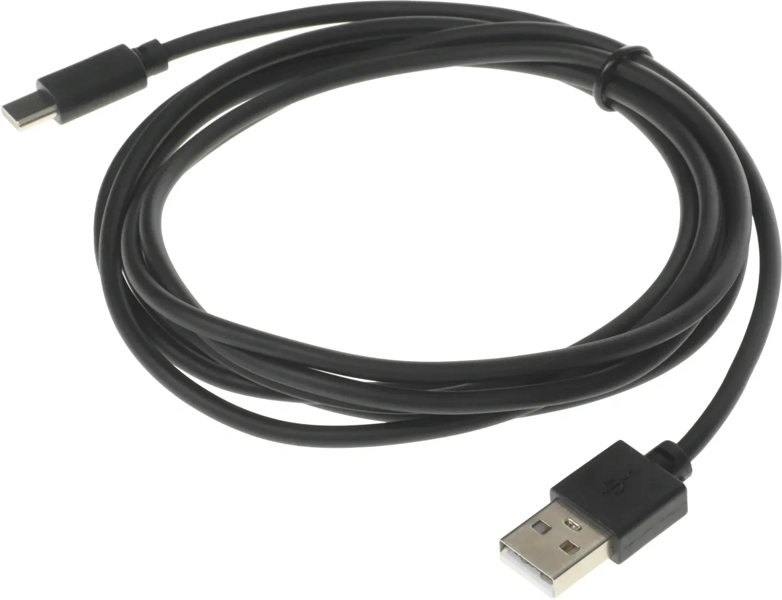 Кабель USB m-USB Type-C m 2м черный - фото 3