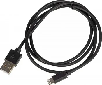 Кабель USB m-Lightning m 1м черный - фото 6