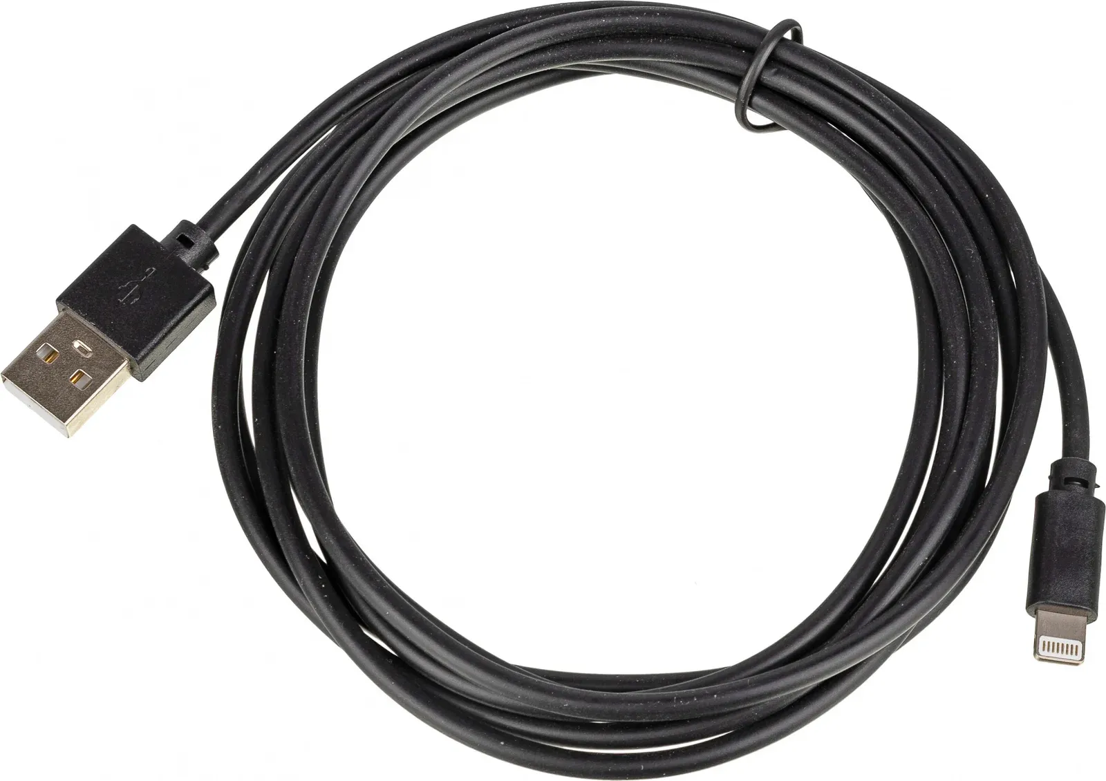 Кабель USB m-Lightning m 2м черный - фото 3