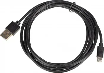 Кабель USB m-Lightning m 2м черный - фото 7
