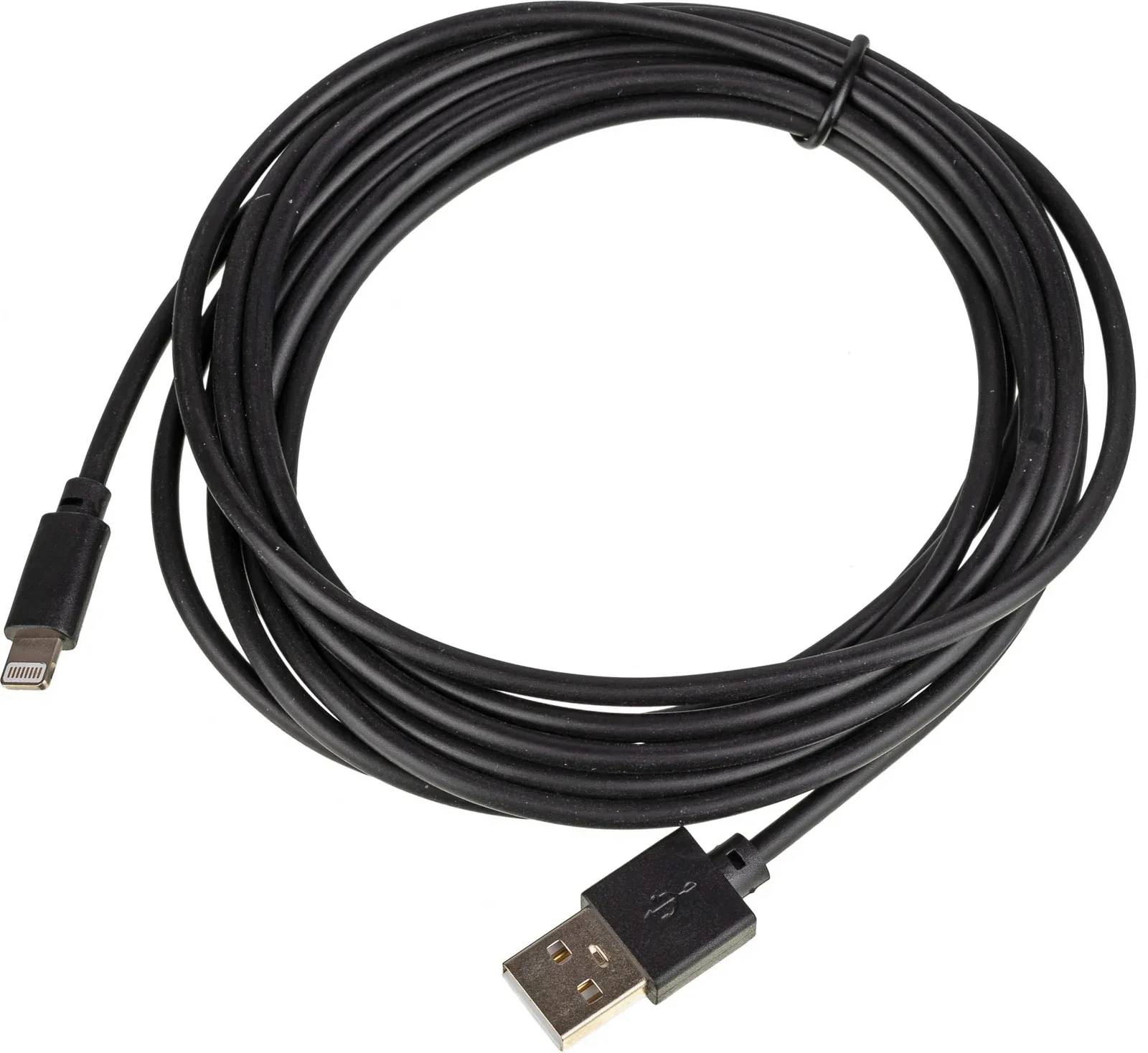 Кабель USB m-Lightning m 3м черный - фото 1