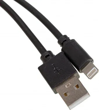 Кабель USB m-Lightning m 3м черный - фото 5