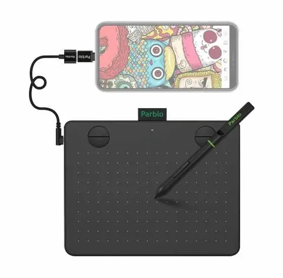 Графический планшет Parblo A640 V2 USB Type-C черный - фото 2