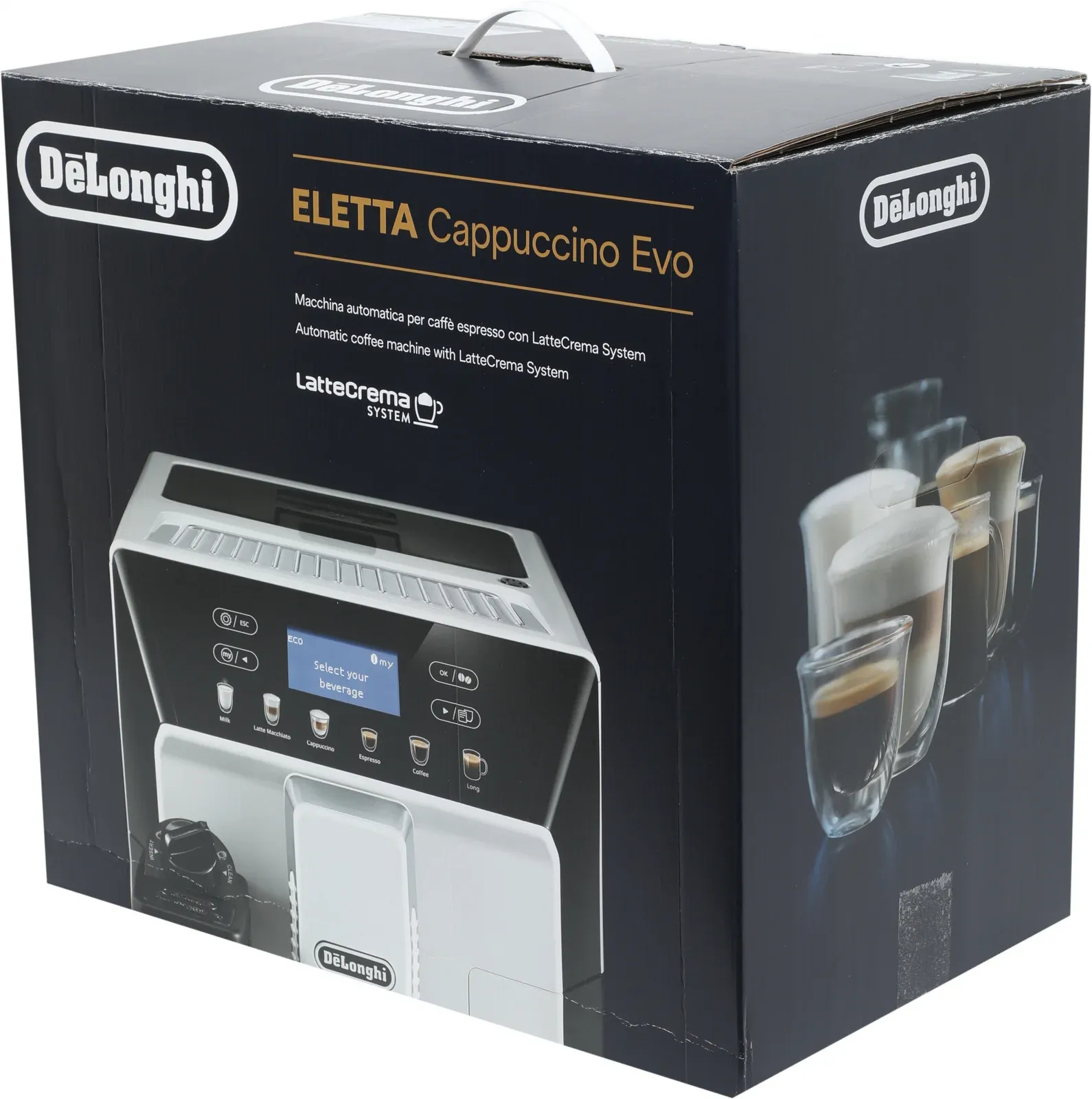 Кофемашина Delonghi Eletta Cappuccino Evo ECAM46.860.B 1450Вт черный/серебристый - фото 2