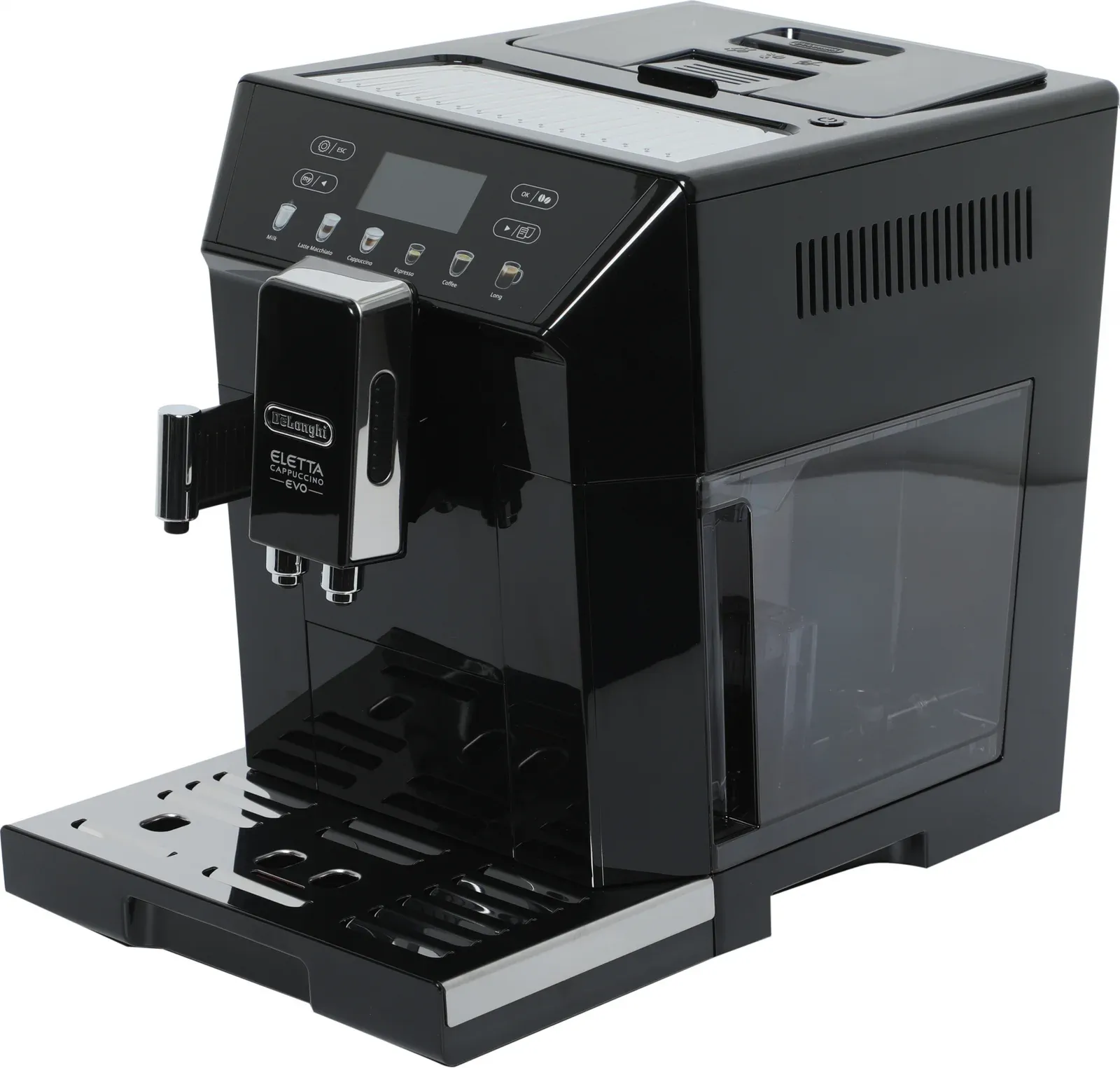 Кофемашина Delonghi Eletta Cappuccino Evo ECAM46.860.B 1450Вт черный/серебристый - фото 4