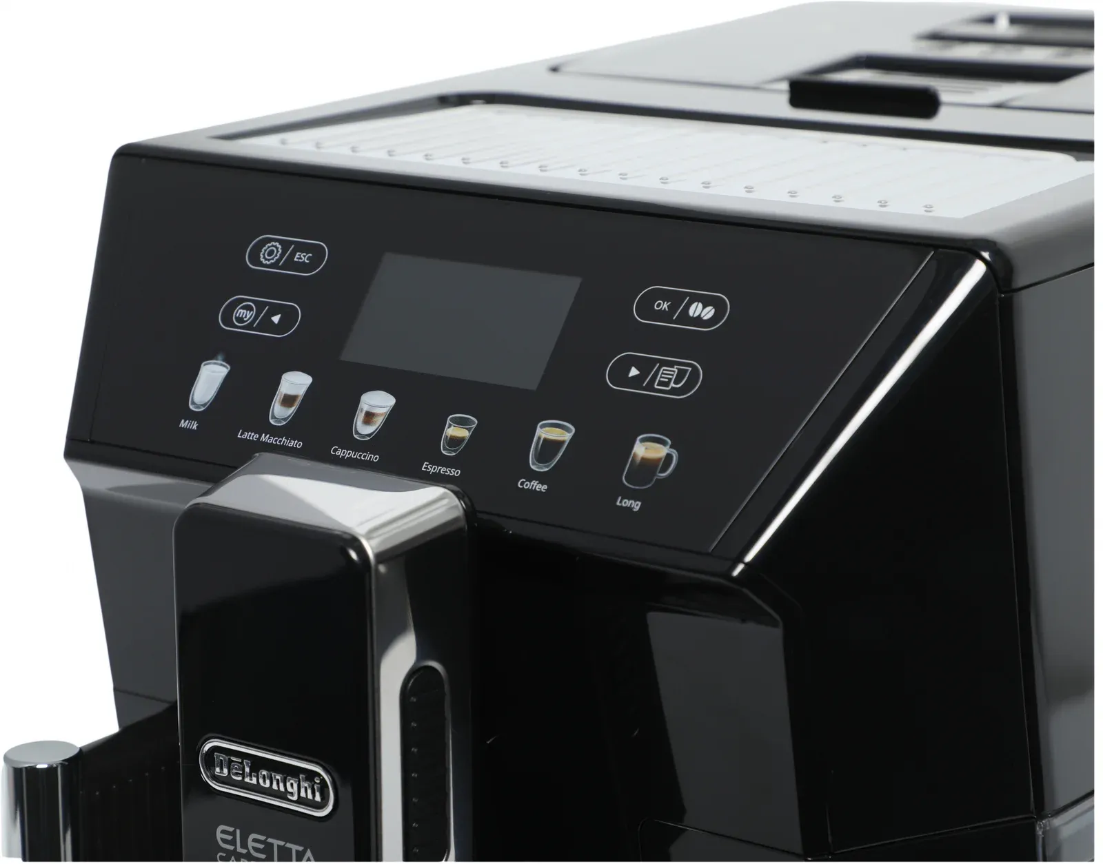 Кофемашина Delonghi Eletta Cappuccino Evo ECAM46.860.B 1450Вт черный/серебристый - фото 7
