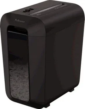 Шредер Fellowes PowerShred LX65 черный секр.P-4 фрагменты 10лист. 22лтр. скрепки скобы пл.карты - фото 5