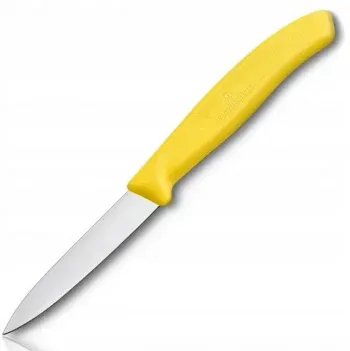 Нож кухонный Victorinox Swiss Classic 6.7606.L118 стальной для чистки овощей и фруктов лезв.80мм прямая заточка желтый - фото 2