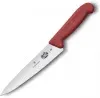 Нож кухонный Victorinox Fibrox 5.2001.15 стальной разделочный для мяса лезв.151мм прямая заточка красный - фото 3