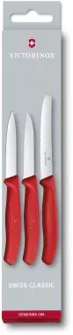 Набор ножей кухон. Victorinox Swiss Classic 6.7111.3 компл.:3предм. красный европодвес - фото 4