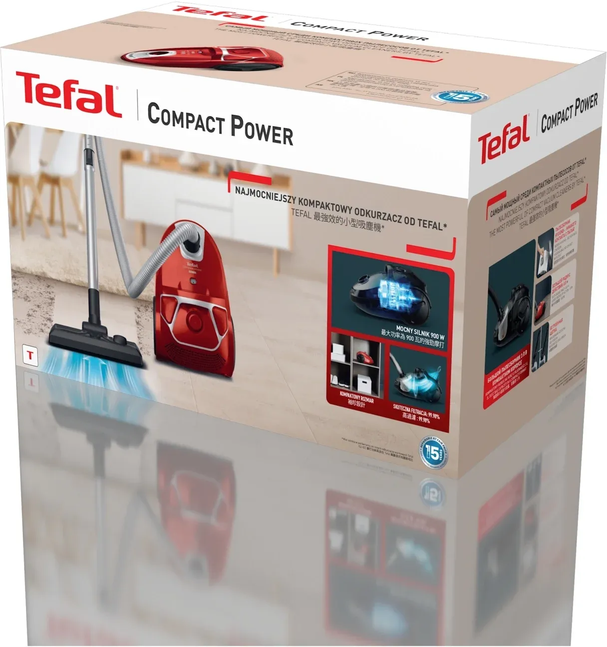 Пылесос Tefal TW3953EA 750Вт красный/черный - фото 8