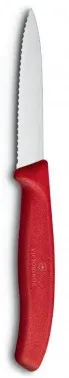 Нож кухонный Victorinox Swiss Classic 6.7631 стальной для овощей лезв.80мм серрейт. заточка красный - фото 3